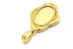 JEWELRY ノンブランドジュエリー SUISSE 聖母マリア金貨 ペンダントトップ オーバル  K18 K24 【460】2120500207209