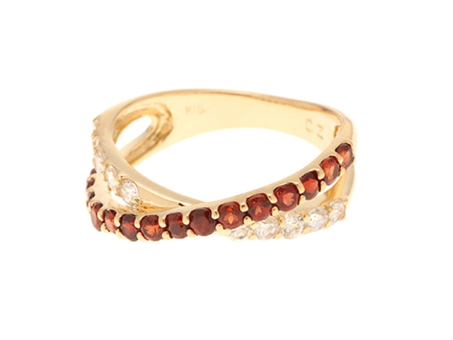 JEWELRY　ノンブランド　リング　K18　キュービックジルコニア　3.1g　#11.5【431】2120500208794