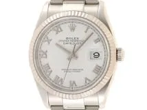 ROLEX　ロレックス　デイトジャスト　126234　SS/WG　ホワイト文字盤　2020年ギャランティ　100m防水　メンズ　【432】2120500209029