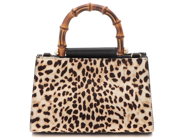 グッチ GUCCI ニムフェア レパード 2wayバッグ ベージュ／ブラック  