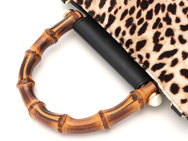 グッチ GUCCI ニムフェア レパード 2wayバッグ ベージュ／ブラック