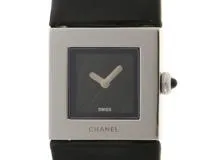 CHANEL シャネル マトラッセ H0117 ブラック文字盤 ステンレス