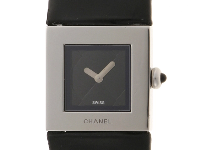 CHANEL シャネル マトラッセ H0117 ブラック文字盤 ステンレス