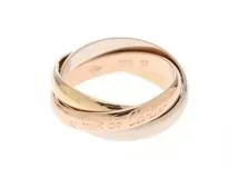 Cartier　カルティエ　トリニティ 　リング　K18YG/WG/PG ゴールド　8.0ｇ　＃53　2120500213859　【471】L