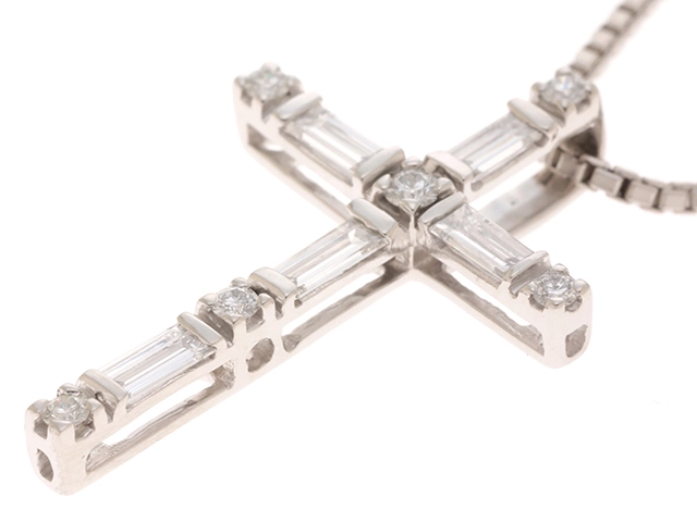 JEWELRY　ジュエリー　ネックレス　PT850/PT900　ダイヤモンド0.78ct　約12.7g　2120500213934【207】