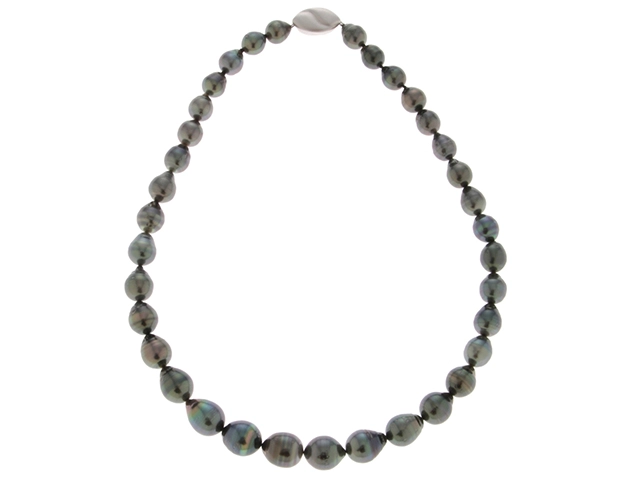 JEWELRY　ジュエリー　ネックレス　　SVシルバー　黒蝶真珠　ブラックパール　53.0ｇ　2120500216096【472】H