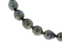 JEWELRY　ジュエリー　ネックレス　　SVシルバー　黒蝶真珠　ブラックパール　53.0ｇ　2120500216096【472】H