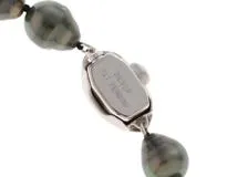 JEWELRY　ジュエリー　ネックレス　　SVシルバー　黒蝶真珠　ブラックパール　53.0ｇ　2120500216096【472】H