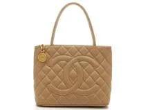 CHANEL マトラッセ 復刻トートバッグ ベージュGP A01804 【436】 2120500217048