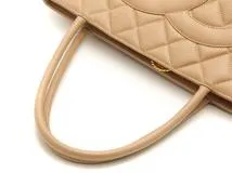 CHANEL マトラッセ 復刻トートバッグ ベージュGP A01804 【436】 2120500217048