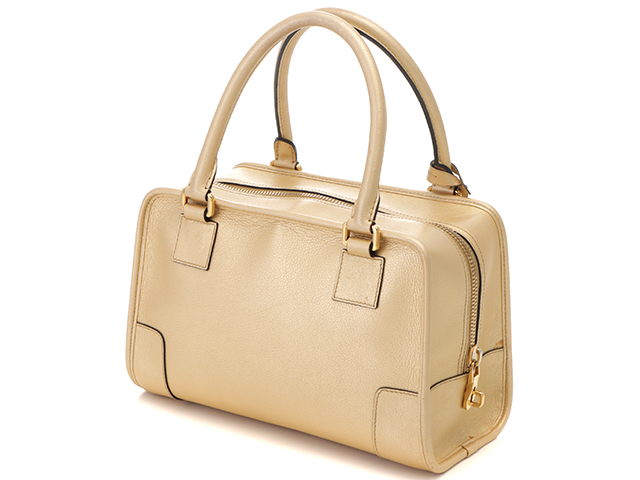 LOEWE ロエベ アマソナ28 アナグラム ハンドバッグ ゴールド
