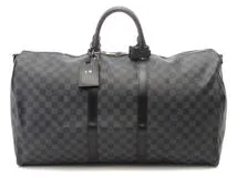 LOUIS VUITTON　ルイ・ヴィトン　キーポル・バンドリエール55　ダミエ・グラフィット　N41413【434】2120500217406