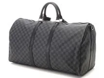 LOUIS VUITTON　ルイ・ヴィトン　キーポル・バンドリエール55　ダミエ・グラフィット　N41413【434】2120500217406