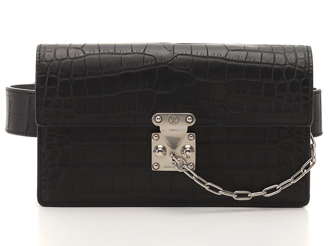 LOUIS VUITTON　ルイヴィトン　ボディバッグ　アリゲーター　ノワール　RFID(ICチップ)あり【472】HA
