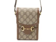 GUCCI グッチ　ホースビット１９５５　ＧＧスプリーム　ミニバッグ　ベージュ／ブラウ　625615　2120500221380　【437】