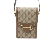GUCCI グッチ　ホースビット１９５５　ＧＧスプリーム　ミニバッグ　ベージュ／ブラウ　625615　2120500221380　【437】