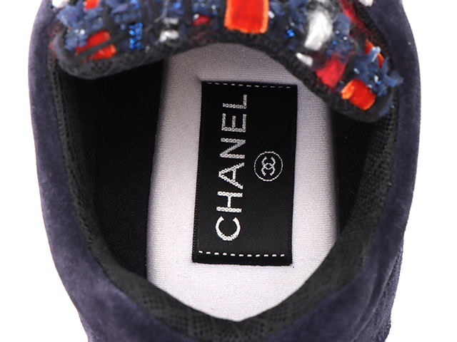 CHANEL シャネル ココマークスニーカー レディース38ハーフ
