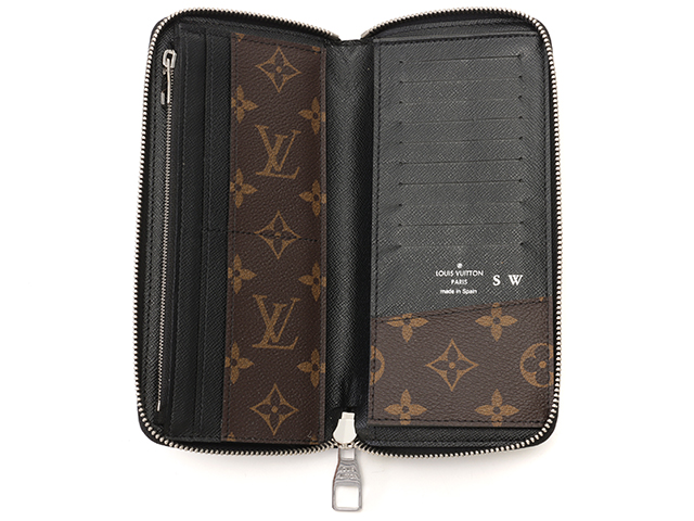 【美品！】ルイ ヴィトン M60109 ヴェルティカル モノグラム・マカサー LOUIS VUITTON ルイ・ヴィトン ジッピー・ウォレット・ヴェル