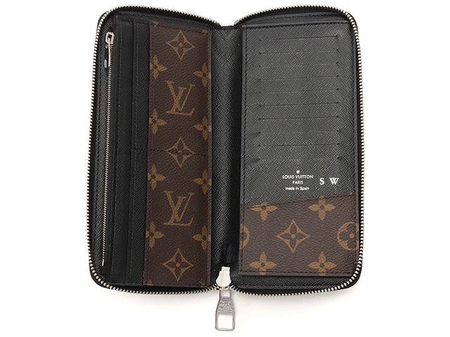 LOUIS VUITTON ルイ・ヴィトン ジッピー・ウォレット・ヴェルティカル モノグラム・マカサー M60109【434】