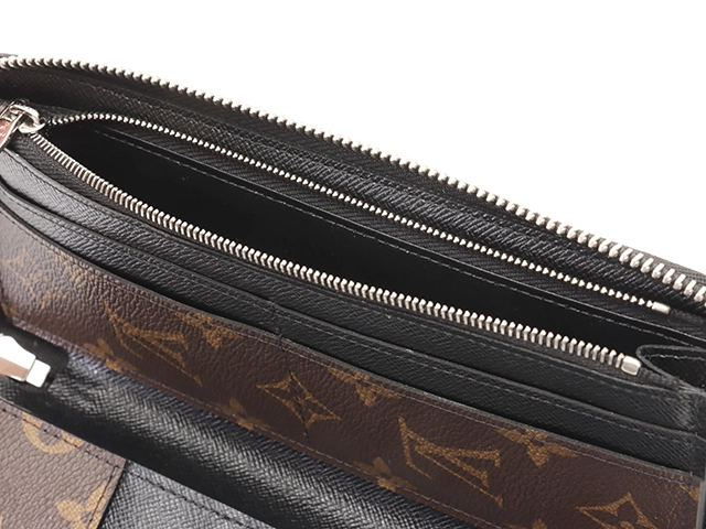 LOUIS VUITTON ルイ・ヴィトン ジッピー・ウォレット・ヴェルティカル モノグラム・マカサー M60109【434】
