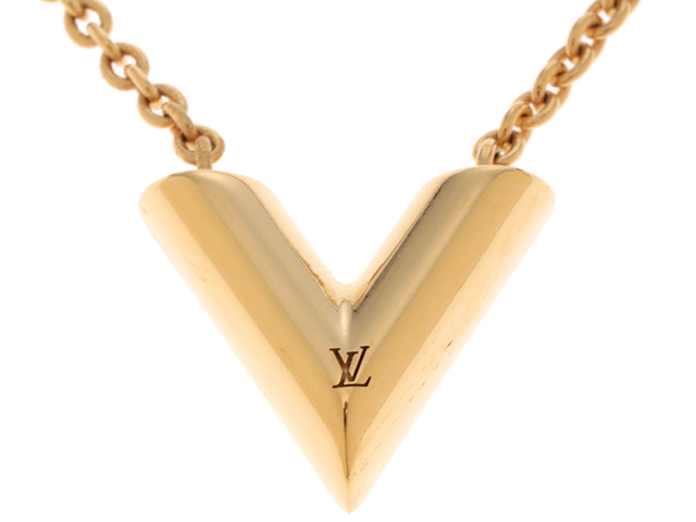 LOUIS VUITTON ルイヴィトン ネックレス・エセンシャルV メッキ