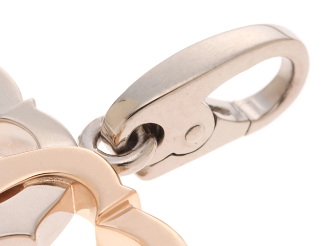 Cartier　カルティエ　ダブルハート　トップ　K18WG/PG ゴールド　5.1ｇ【471】N　2120500226828