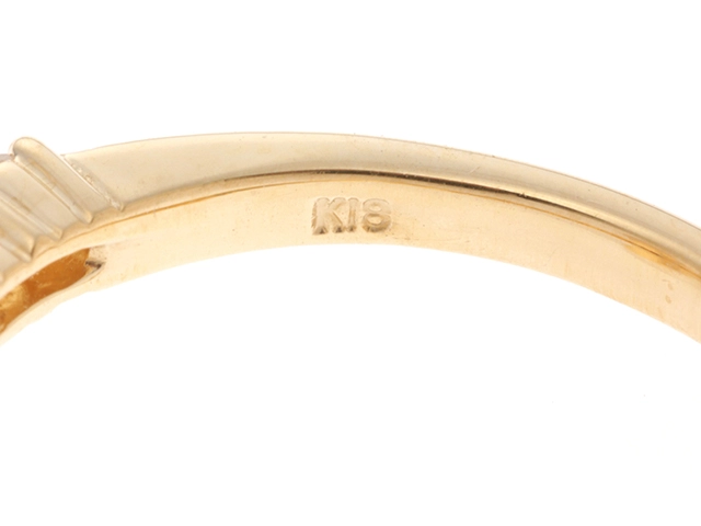 JEWELRY　ジュエリー　リング　K18　イエローゴールド　ダイヤモンド0.30ct　パール6.8ｍｍ　約4.1g　11号　2120500228129【207】