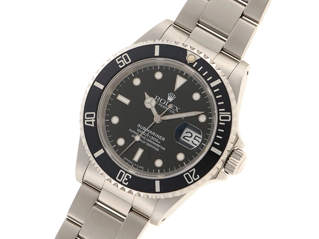 X番1993年並行品 ROLEX ロレックス 腕時計 サブマリーナ デイト 16610 ステンレス トリチウム ブラック文字盤 自動巻き【472】SJ