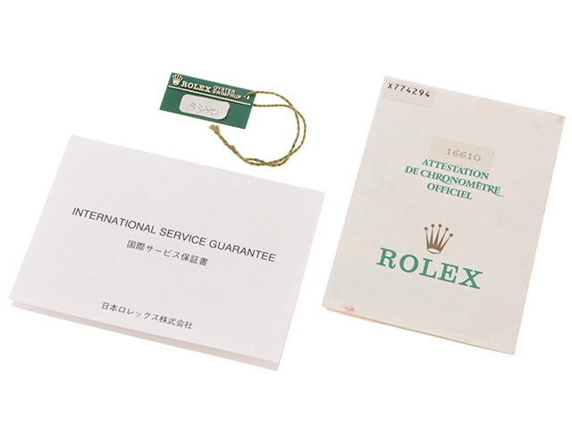 X番1993年並行品 ROLEX ロレックス 腕時計 サブマリーナ デイト 16610 ステンレス トリチウム ブラック文字盤 自動巻き【472】SJ