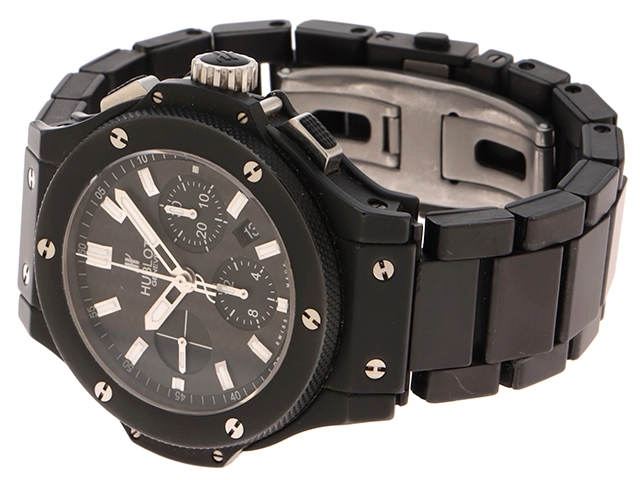 HUBLOT　ウブロ　2012並行　301.C1.1770.C1　エボリューション　セラミック　ブラック　チタン　全体ブラック　自動巻き　メンズ　腕時計（2120500229218）【200】C