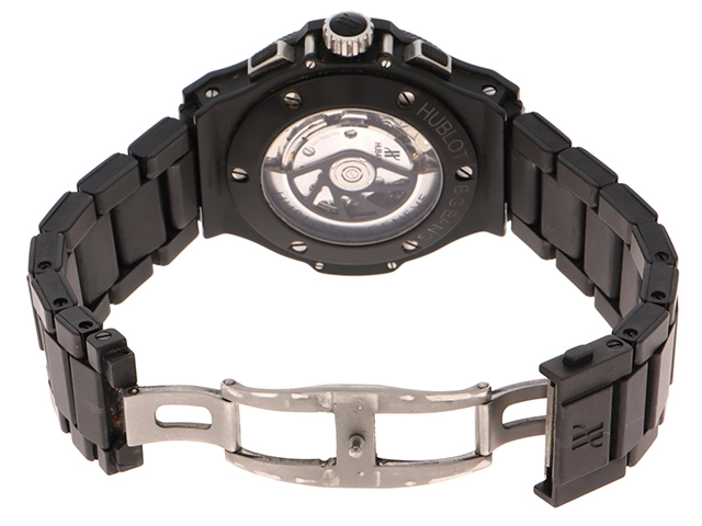 HUBLOT　ウブロ　2012並行　301.C1.1770.C1　エボリューション　セラミック　ブラック　チタン　全体ブラック　自動巻き　メンズ　腕時計（2120500229218）【200】C