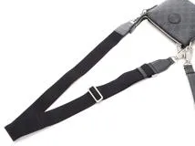 GUCCI　グッチ　インターロッキングG　2wayバッグ　723306　ブラック　PVC/レザー【433】