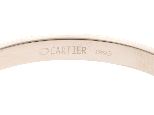 Cartier カルティエ ラブブレスレット バングル WG ホワイト 17号 旧型【460】2120500230177