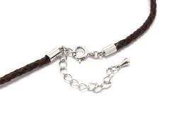 JEWELRY ノンブランドジュエリー ネックレス PT900 プラチナ レザー メタル ルビー 0.196ct エメラルド 0.302ct 【460】2120500230900