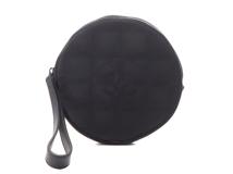 CHANEL　シャネル　ニュートラベルライン ラウンドポーチ ブラック ナイロン/レザー　【471】N　2120500235509