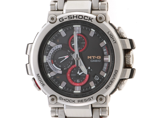 CASIO　カシオ　時計　G-SHOCK MTG-B1000　メンズ　ステンレススチール　電波時計　ブラック文字盤　MTG-B1000D-1AJF【431】2120500238050
