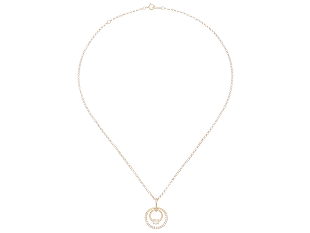 JEWELRY　ジュエリー　ネックレス　K18ゴールド　ダイヤモンド0.19カラット　0.20カラット　重量3.8ｇ【472】HG