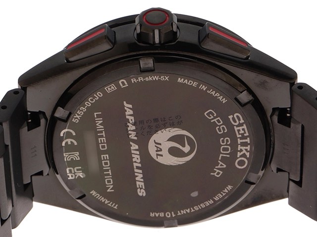 SEIKO　セイコー　時計　アストロン ネクスター・JAL70周年コラボ　SBXC149　国内限定500本　ブラック文字盤　TI/CE　電波ソーラー　メンズ　M