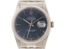 U番 ROLEX ロレックス 腕時計 デイトジャスト36 16234 ブルーバー文字盤 K18ホワイトゴールド/ステンレス ジュビリー 自動巻き【472】SJ