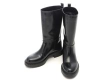 PRADA　プラダ　ロングブーツ　レディース38　ブラック　レザー　1U349M　2120500245812　【432】