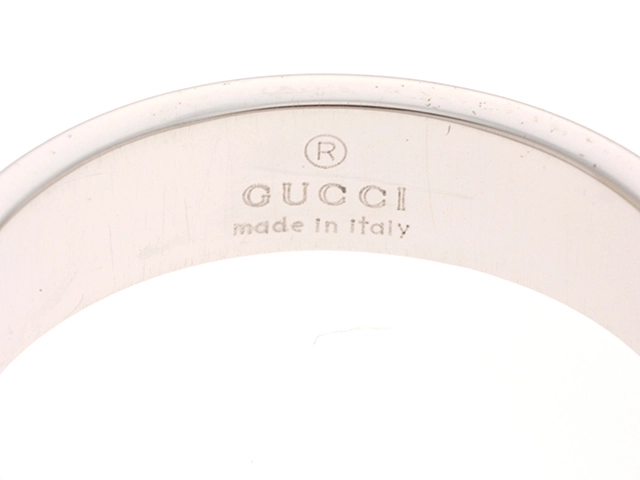GUCCI　グッチ　アイコンＲ　リング　ＷＧ　3.5g　＃8　【432】　2120500246819