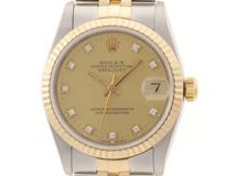 ROLEX　ロレックス　E番　デイトジャスト　68273G　ステンレス/イエローゴールド　SS/YG　シャンパン　レディース　自動巻き【432】2120500249308