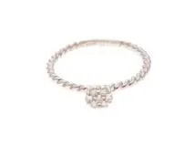 JEWELRY　ジュエリー　リング　指輪　K18ホワイトゴールド　ダイヤモンド0.10ct　約1.7g　10号　2120500250397【207】