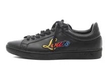 LOUIS VUITTON　ルイヴィトン　ルクセンブルグライン　スニーカー　メンズ7　ブラック　レザー　2120500251332　【432】