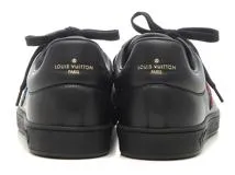 LOUIS VUITTON　ルイヴィトン　ルクセンブルグライン　スニーカー　メンズ7　ブラック　レザー　2120500251332　【200】