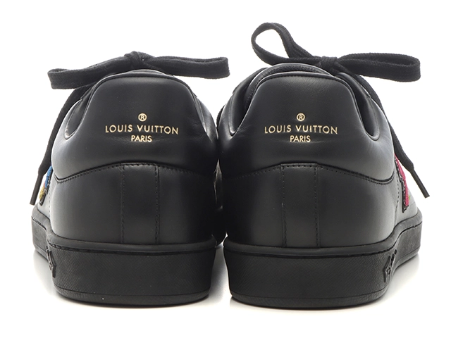 LOUIS VUITTON　ルイヴィトン　ルクセンブルグライン　スニーカー　メンズ7　ブラック　レザー　2120500251332　【200】