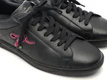 LOUIS VUITTON　ルイヴィトン　ルクセンブルグライン　スニーカー　メンズ7　ブラック　レザー　2120500251332　【200】