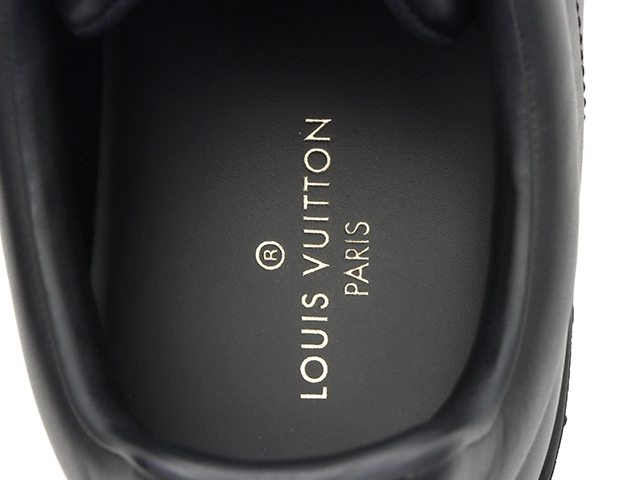 LOUIS VUITTON　ルイヴィトン　ルクセンブルグライン　スニーカー　メンズ7　ブラック　レザー　2120500251332　【200】
