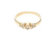 JEWELRY　ジュエリー　 　リング　K18 ゴールド　#8  　ダイヤモンド0.18   　約2.3g  　2120500252209【208】