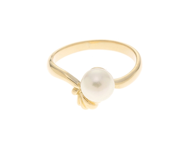 JEWELRY　ジュエリー　 リング　K18 　ゴールド　7号　パール約6.2ｍｍ　約2.9g　2120500252902【208】